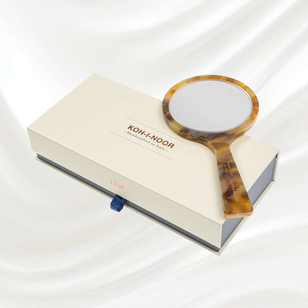 Luxury Hand Mirror - Honey – KOH-I-NOOR Beauty USA