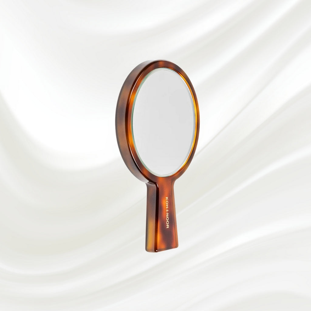 Italian Acetate Hand Mirror - Tortoiseshell Pocket | Jaspè – KOH-I