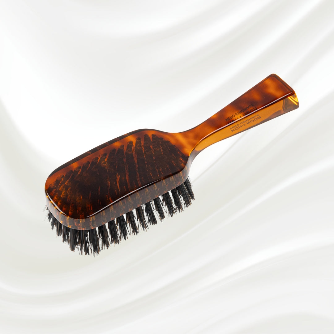 Jaspè Wide Rectangular Hair Brush with Boar or Natural Bristles