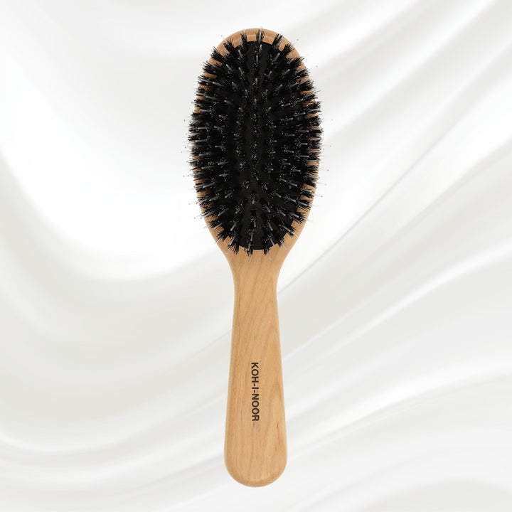 Legno Alder Wood Pneumatic Hair Brush with Boar Bristles and Nylon Pins