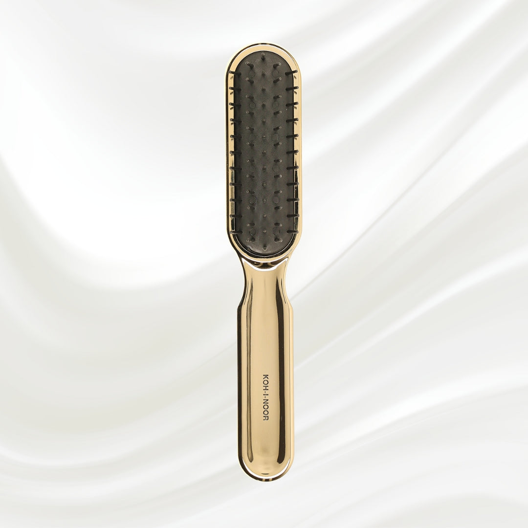 Metallic Pneumatic Synthetic Pin Styling Hairbrush