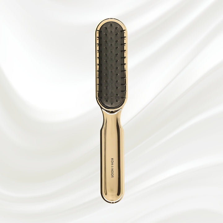 Metallic Pneumatic Synthetic Pin Styling Hairbrush