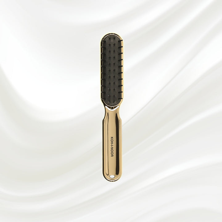 Metallic Pneumatic Synthetic Pin Styling Hairbrush