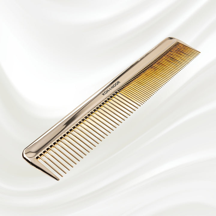 Metallic Wide and Close Spread Teeth Comb