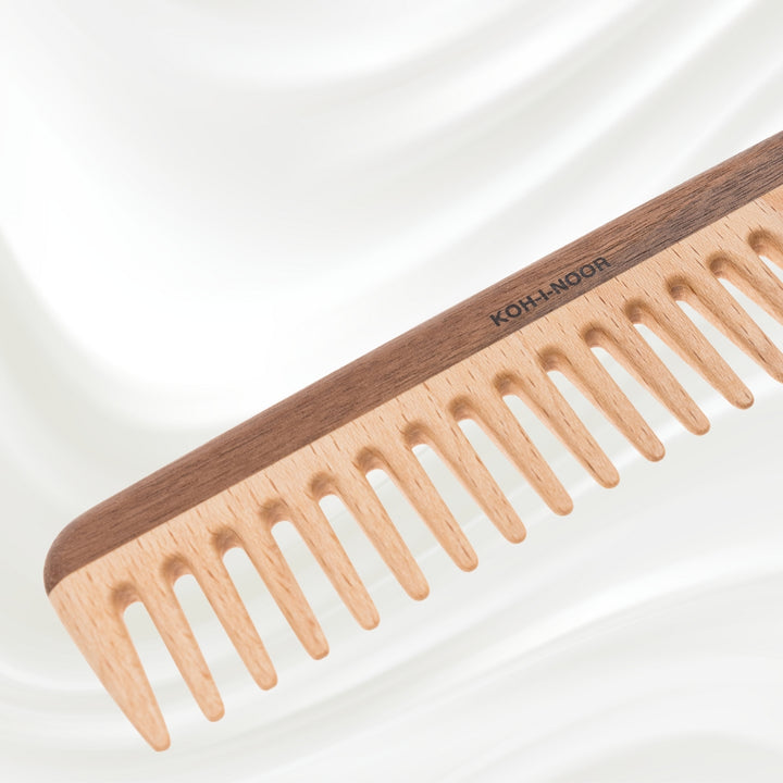 Legno Beech and Kotibe Wood Wide Spread Tooth comb