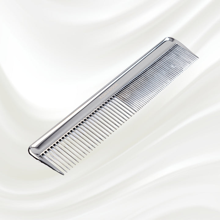 Metallic Wide and Close Spread Teeth Comb