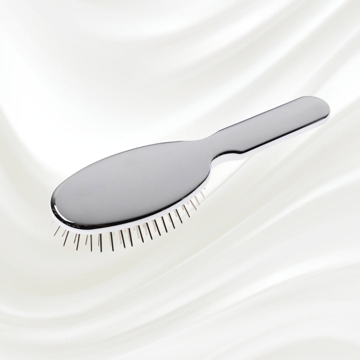 Brosse à cheveux à picots métalliques