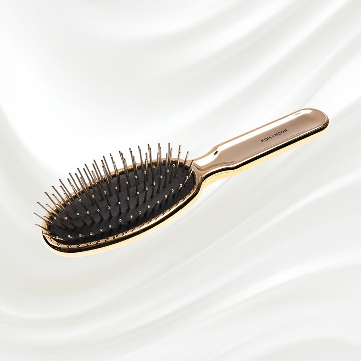 Brosse à cheveux à picots métalliques