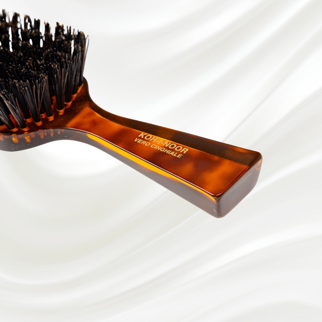 Jaspè Wide Rectangular Hair Brush with Boar or Natural Bristles