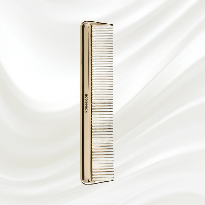 Metallic Wide and Close Spread Teeth Comb