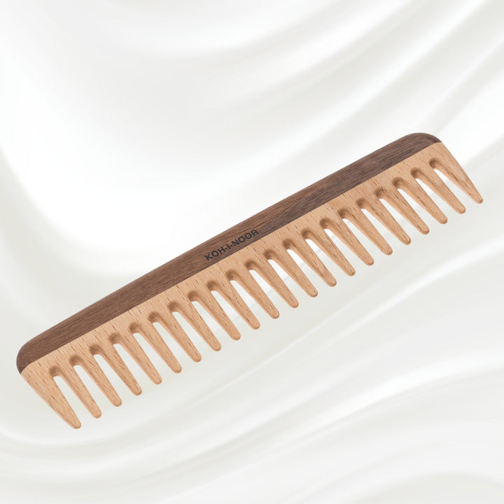 Legno Beech and Kotibe Wood Wide Spread Tooth comb