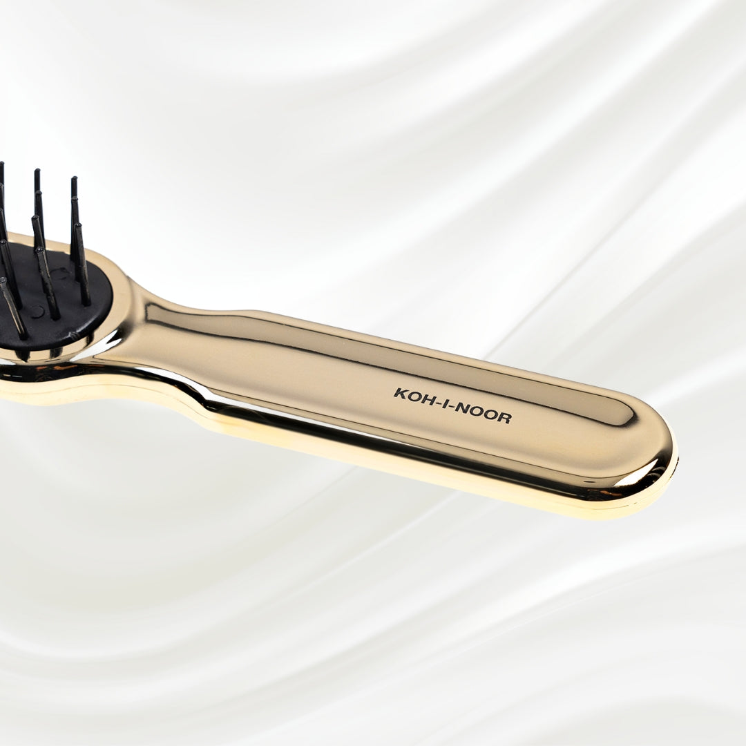 Brosse à cheveux synthétique pneumatique métallique