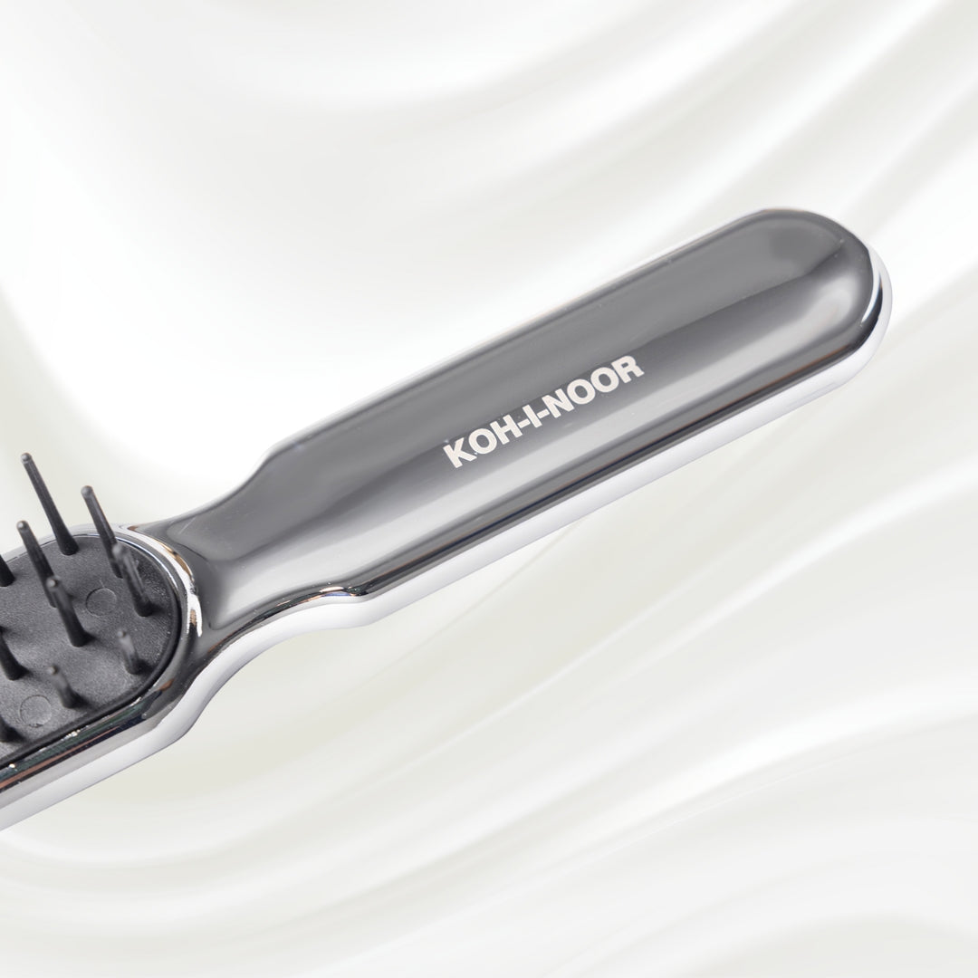 Brosse à cheveux synthétique pneumatique métallique