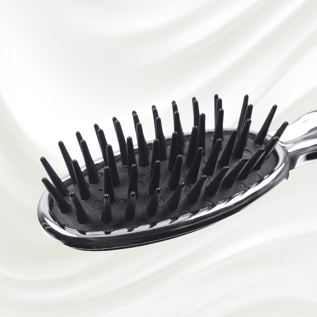 Metallic Pneumatic Detangling Hairbrush