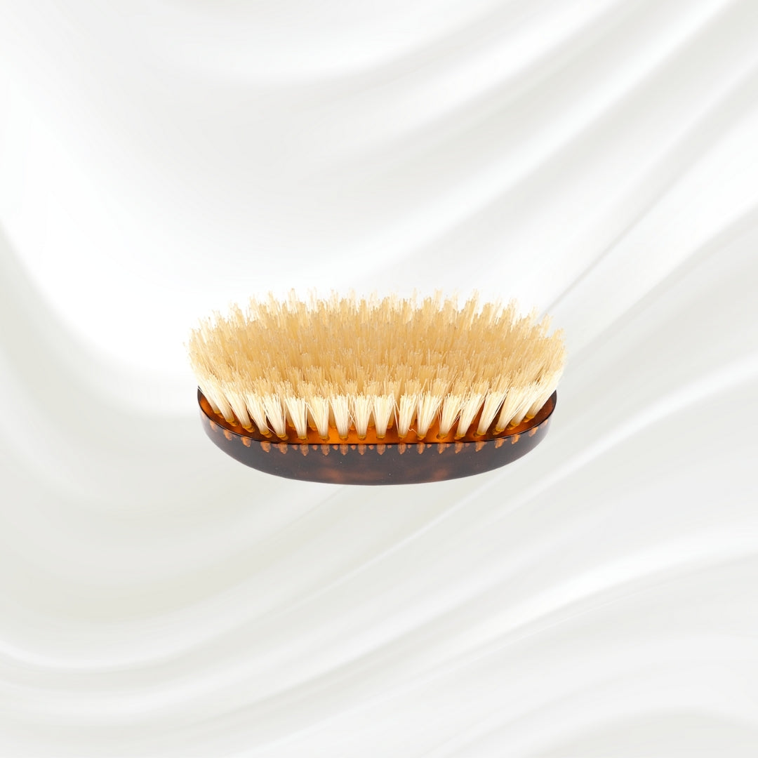 Cepillo militar de jaspe con cerdas naturales
