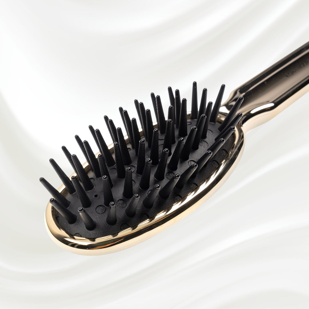 Brosse à cheveux démêlante pneumatique métallique