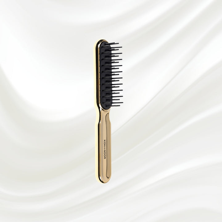 Metallic Pneumatic Synthetic Pin Styling Hairbrush