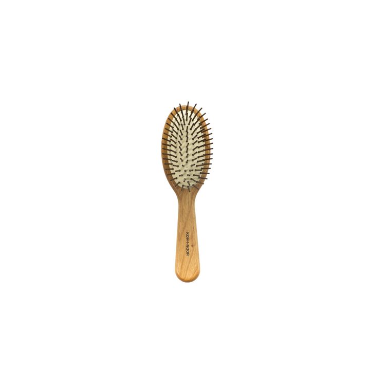 Legno Red Alder Wood Pneumatic Oval Brush with Cylindrical Wood Pins