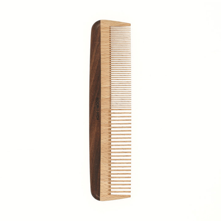 Legno Beech and Kotibe Wood Wide and Close Spread Tooth Comb