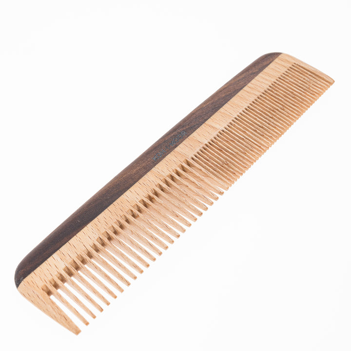 Legno Beech and Kotibe Wood Wide and Close Spread Tooth Comb