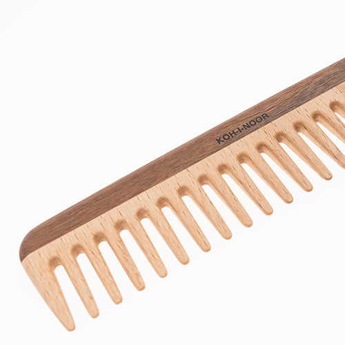 Legno Beech and Kotibe Wood Wide Spread Tooth comb