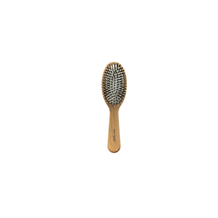 Legno Alder Wood Pneumatic Hair Brush with Boar Bristles and Nylon Pins