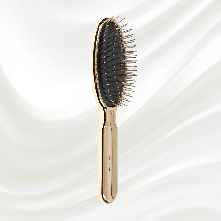 Metallic Metal Pin Hair Brush