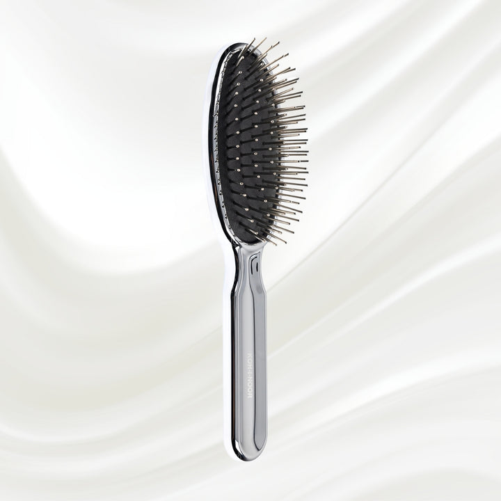 Brosse à cheveux à picots métalliques