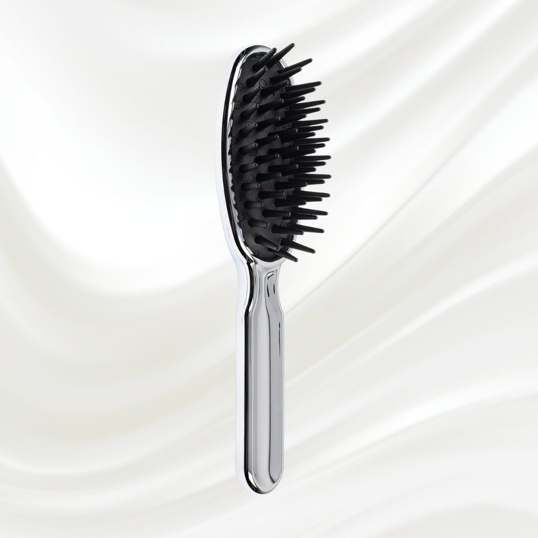 Brosse à cheveux démêlante pneumatique métallique