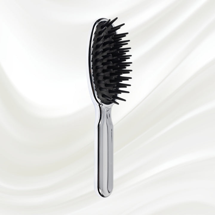 Brosse à cheveux démêlante pneumatique métallique