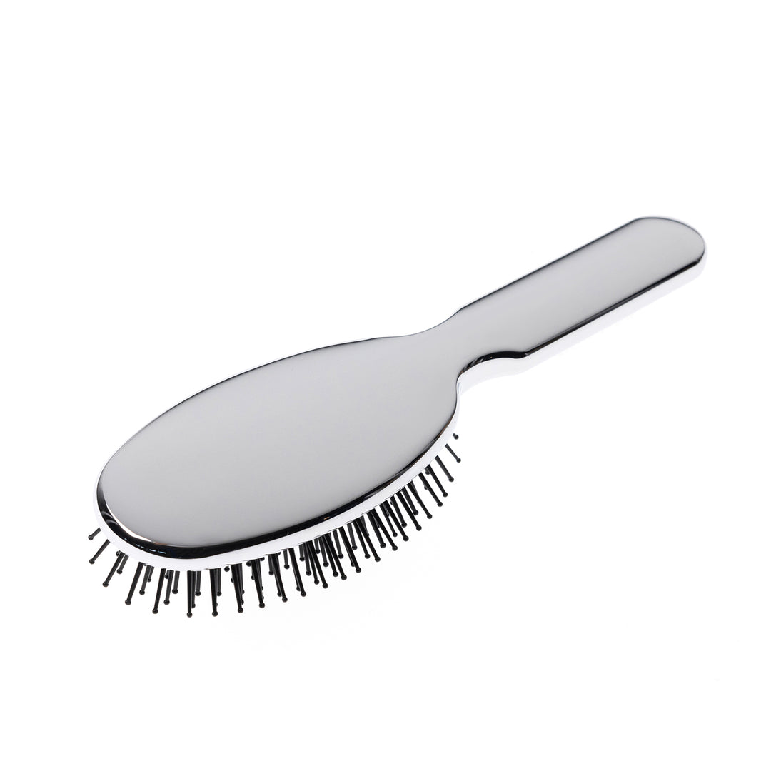 Metallic Pneumatic Oval Synthetic Pin Hairbrush