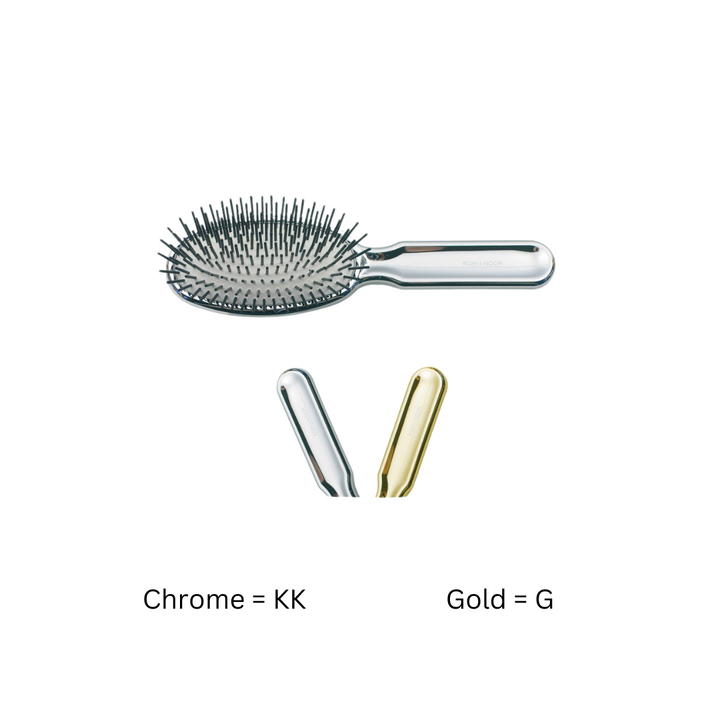 Metalli Pneumatic Oval Plastic Pin Hairbrush