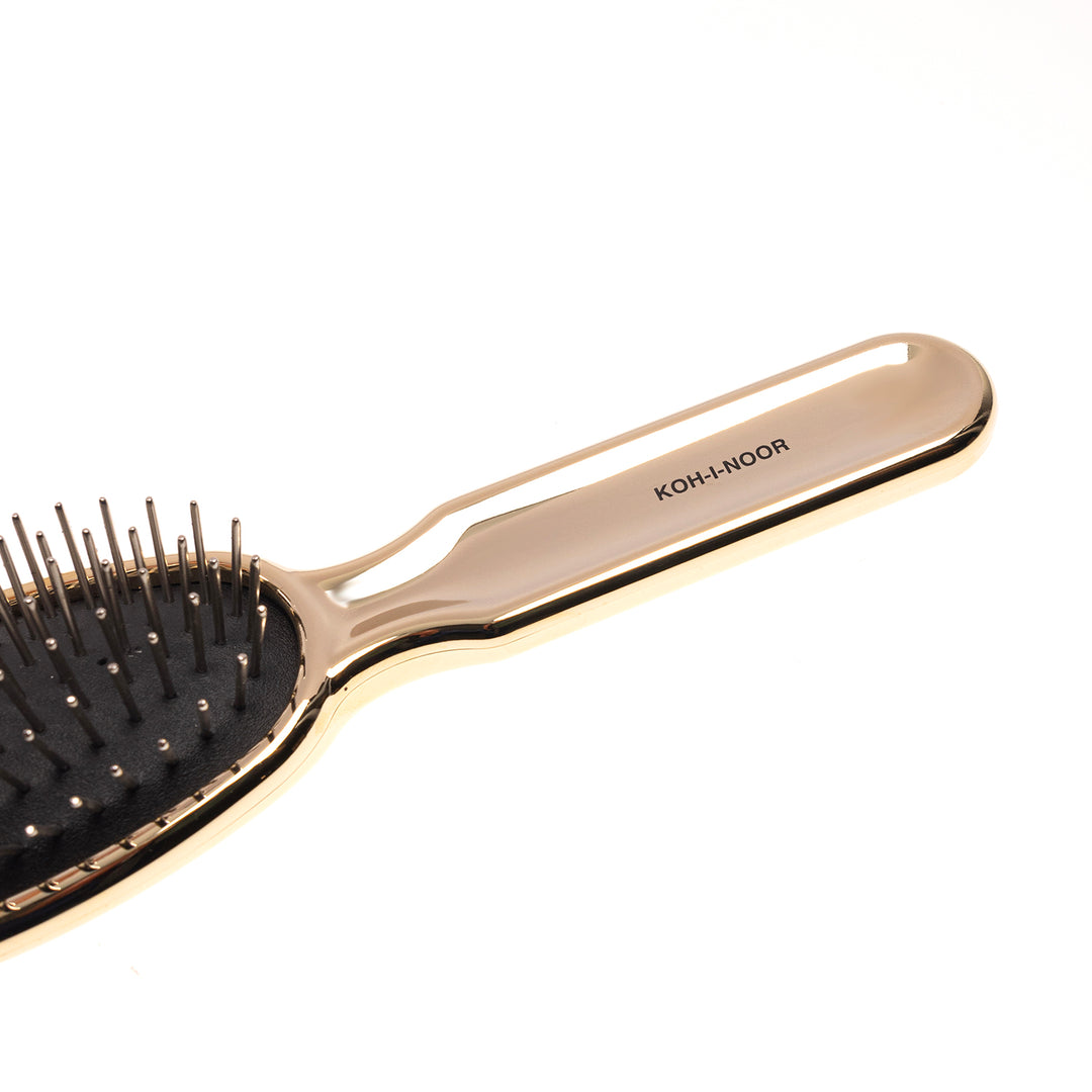 Metallic Metal Pin Hair Brush