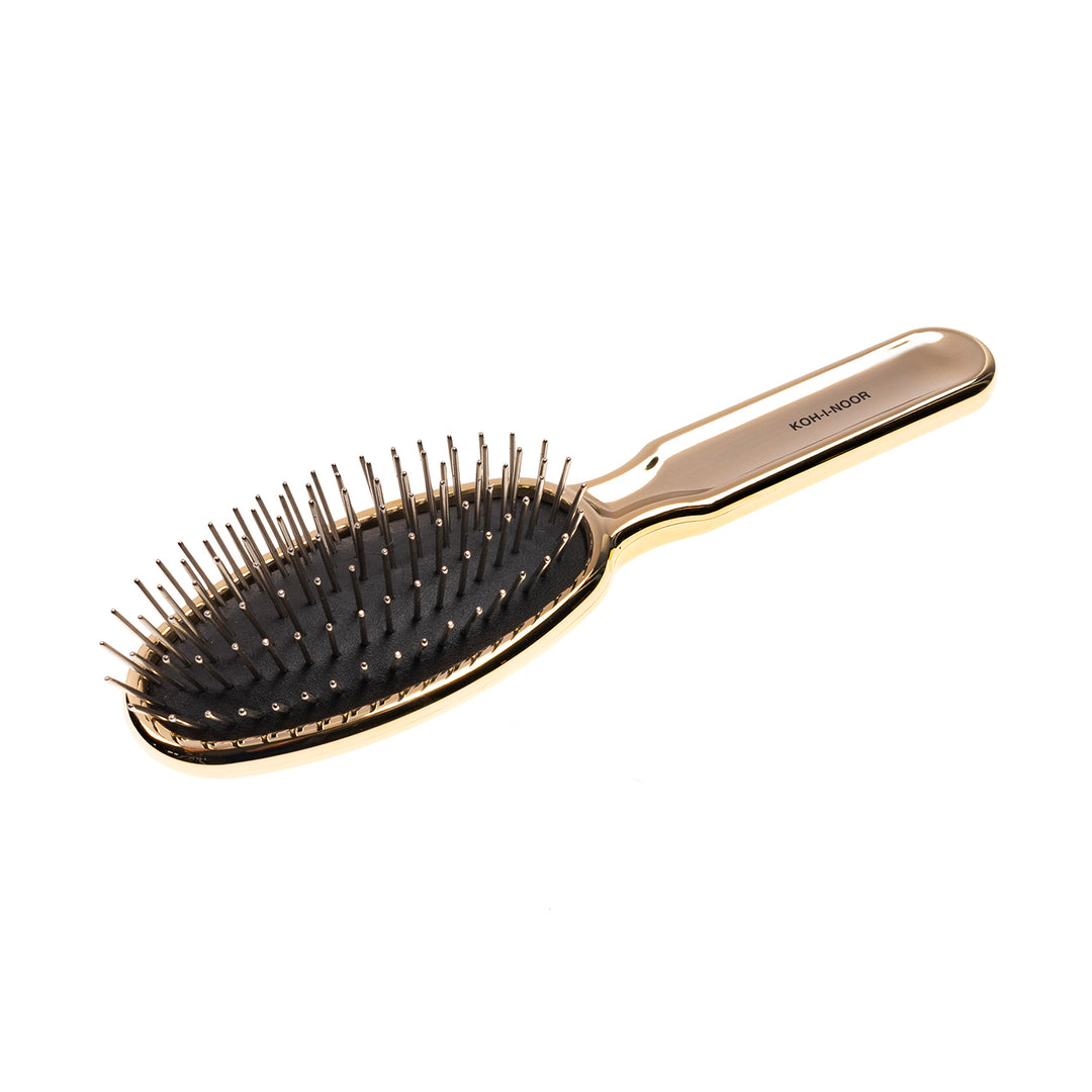 Metallic Metal Pin Hair Brush