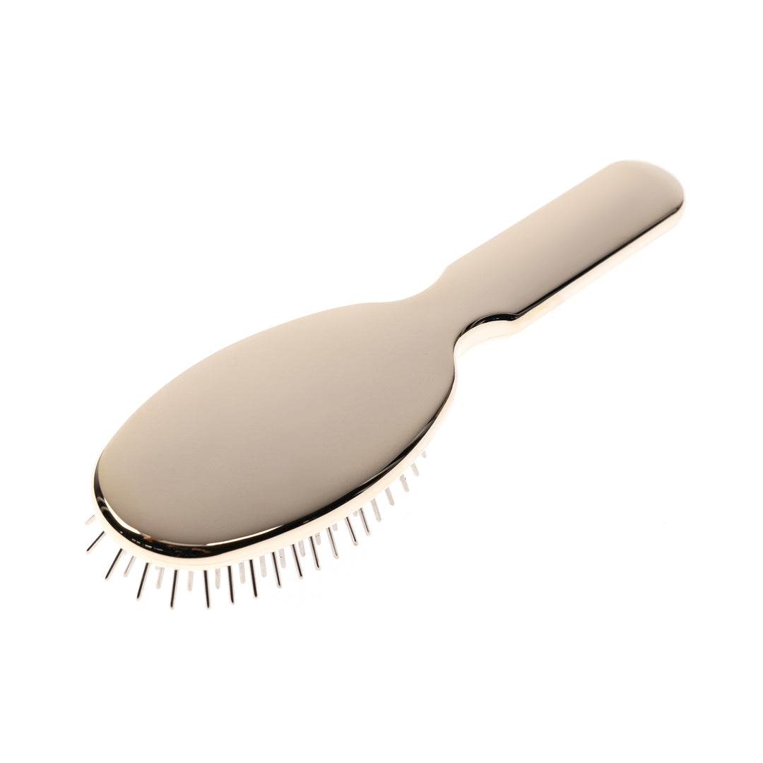 Metallic Metal Pin Hair Brush