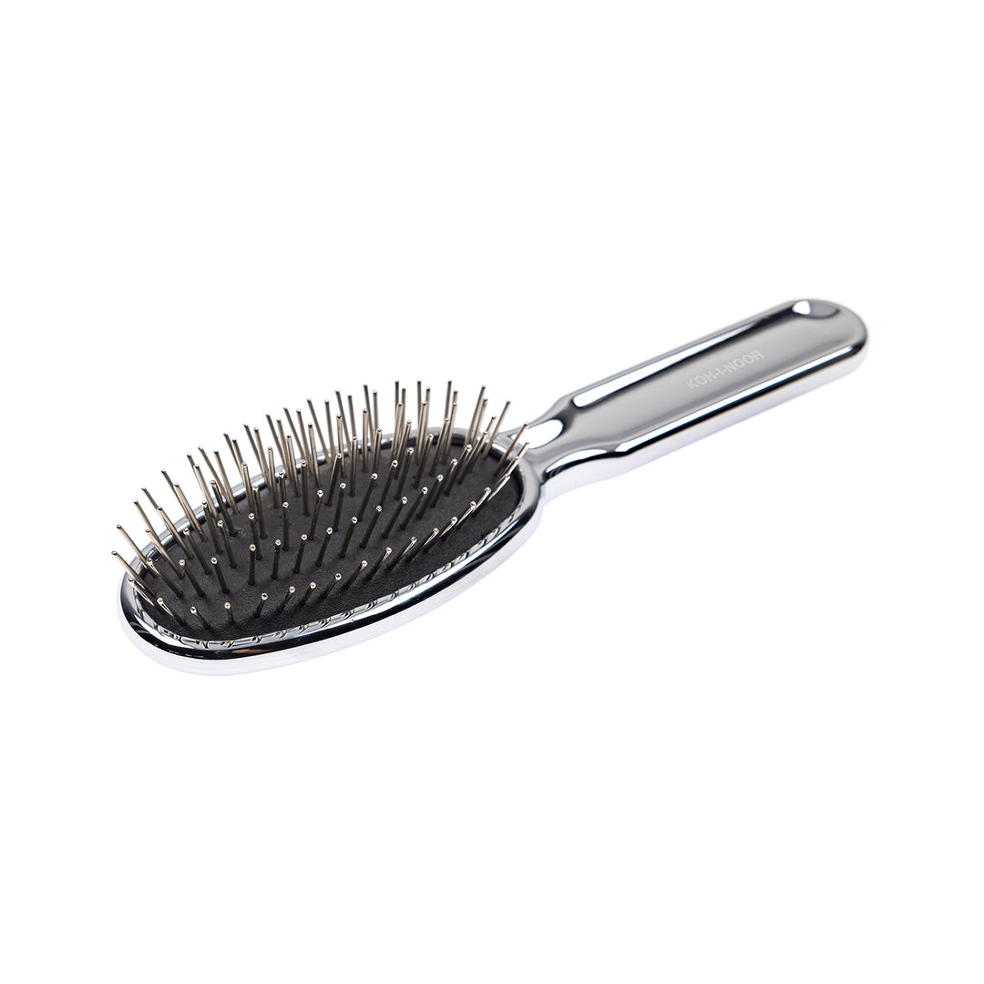 Metallic Metal Pin Hair Brush