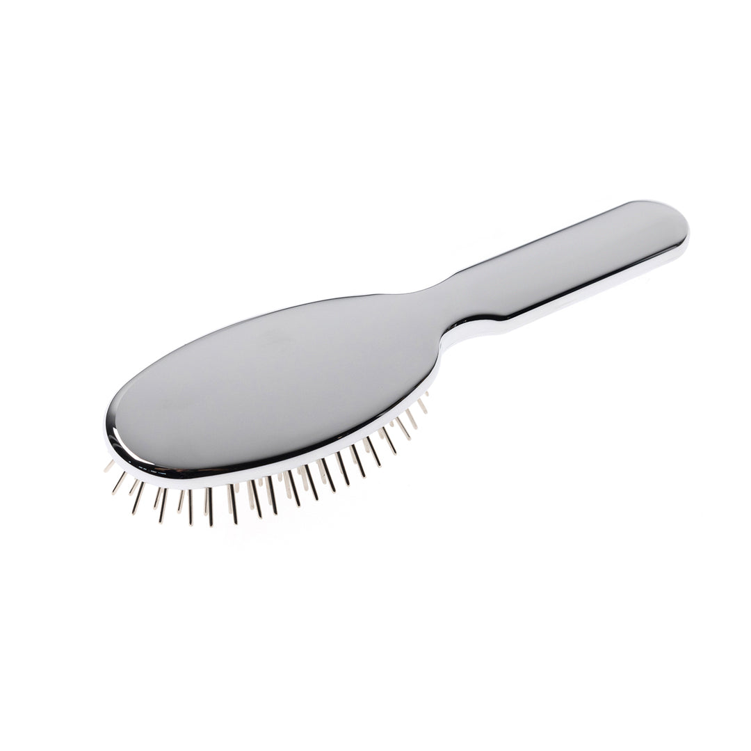 Metallic Metal Pin Hair Brush