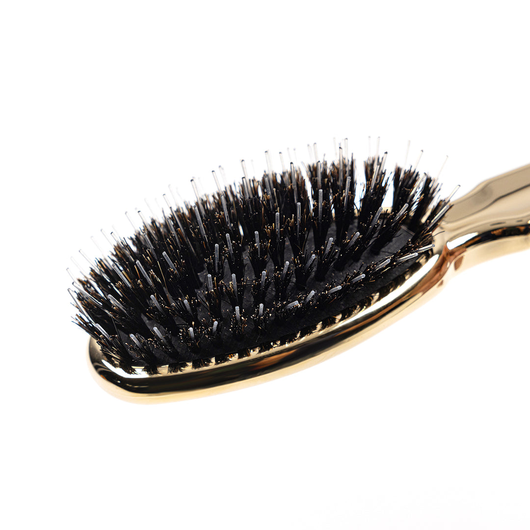 Metallic Nylon and Boar Bristle Brush