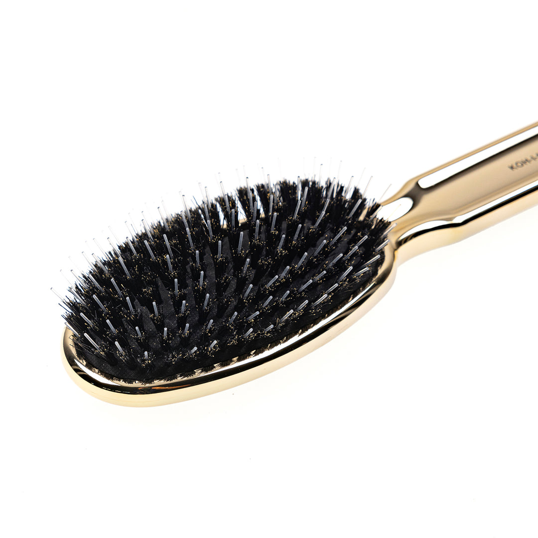 Metallic Nylon and Boar Bristle Brush