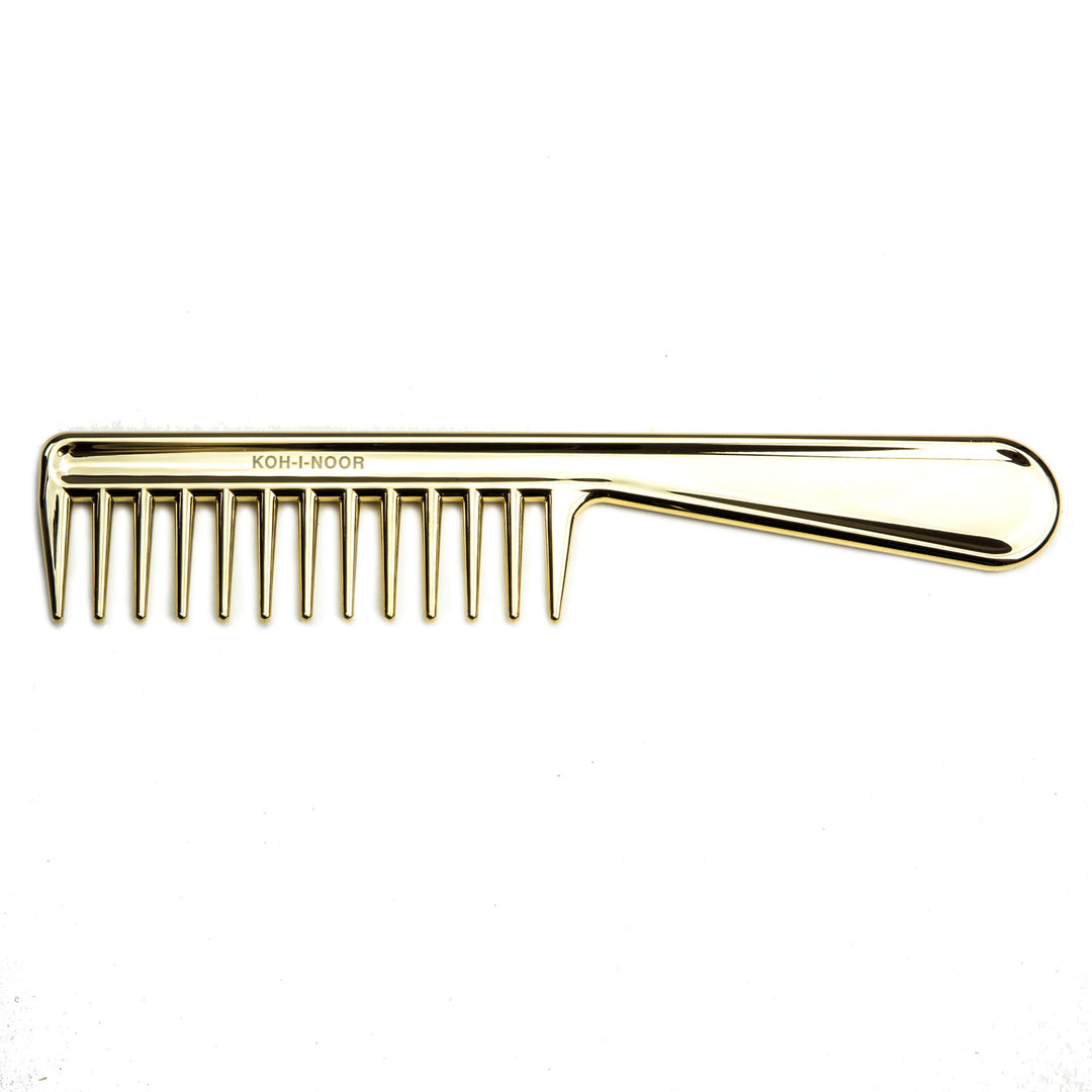Metalli Wide Tooth Comb with Handle