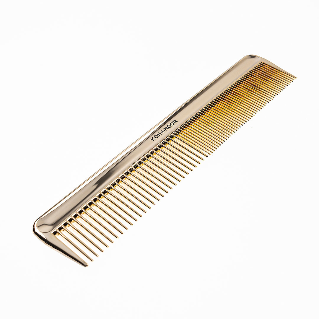 Metallic Wide and Close Spread Teeth Comb