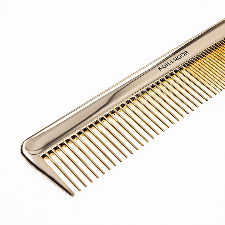 Metallic Wide and Close Spread Teeth Comb