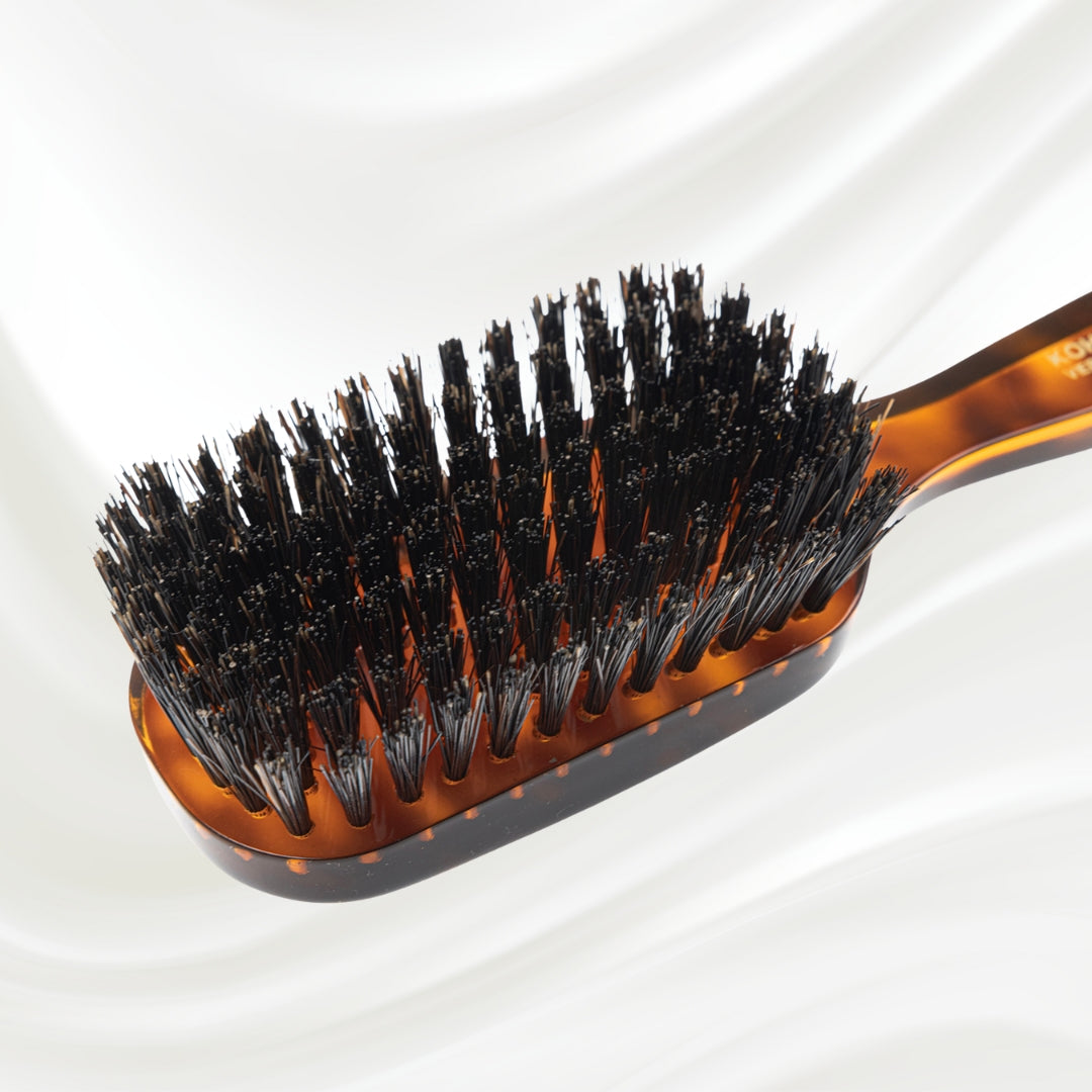 Jaspè Wide Rectangular Hair Brush with Boar or Natural Bristles