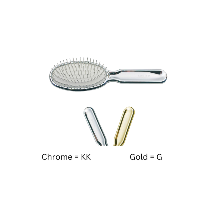 Metallic Metal Pin Hair Brush