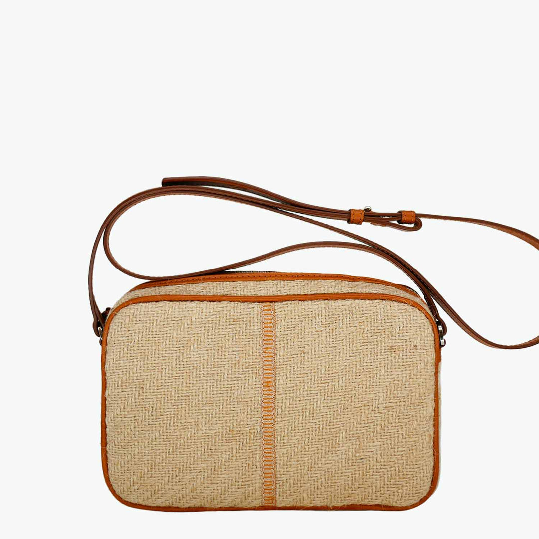 Margherita-L Crossbody Jute and Leather by Nosetta