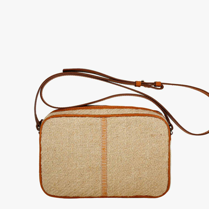 Margherita-L Crossbody Jute and Leather by Nosetta