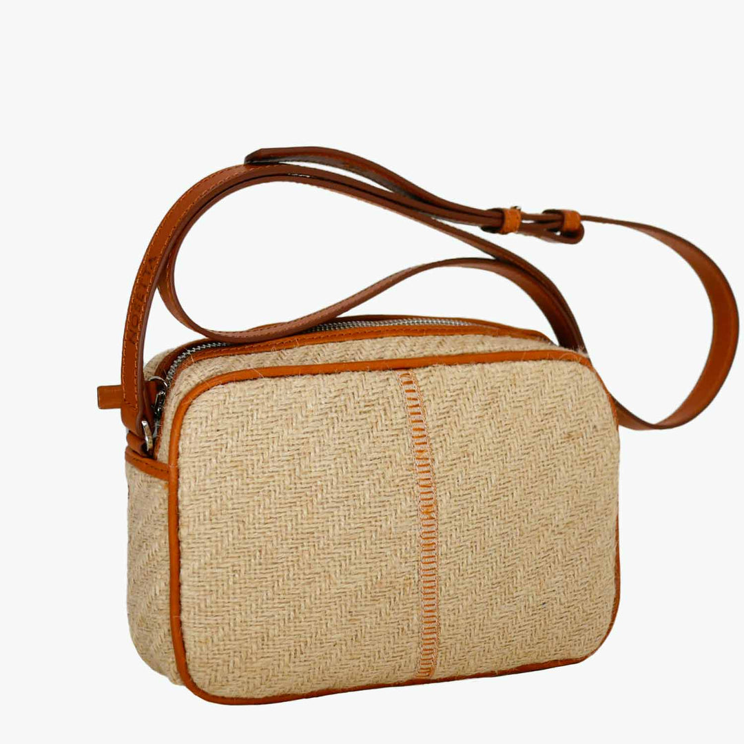 Margherita-L Crossbody Jute and Leather by Nosetta