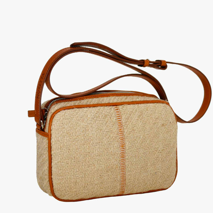 Margherita-L Crossbody Jute and Leather by Nosetta