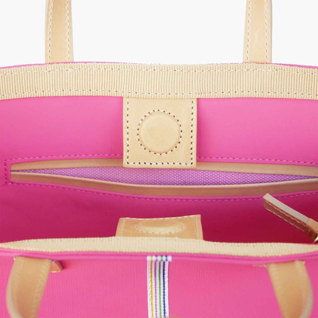 Carlia Small Tote Canvas and Leather by Nosetta