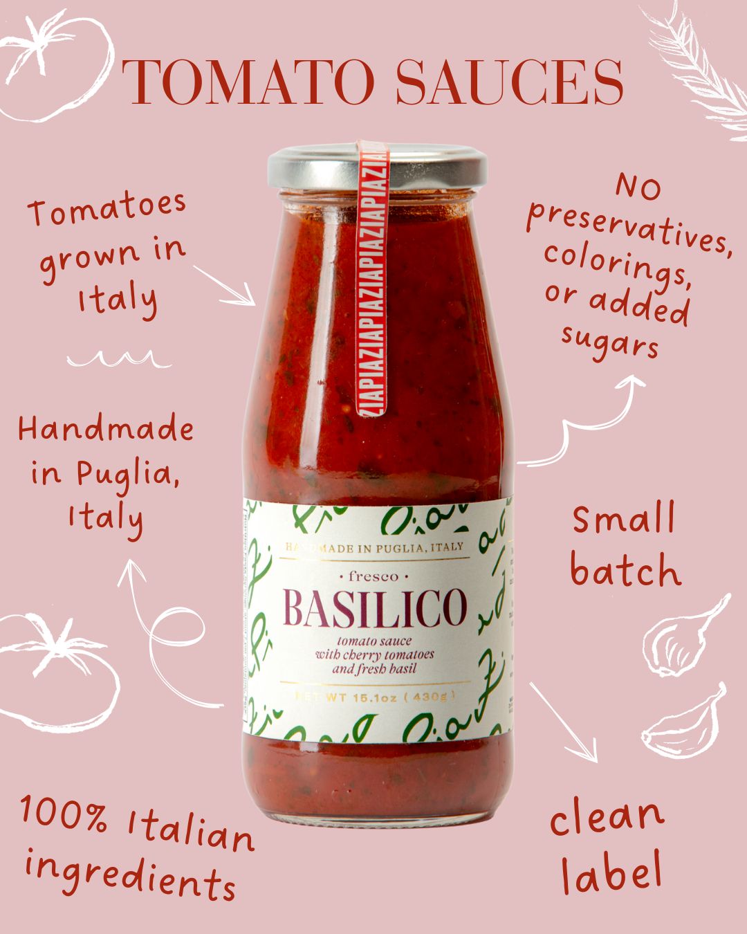Zia Pia Basilico Tomato Sauce